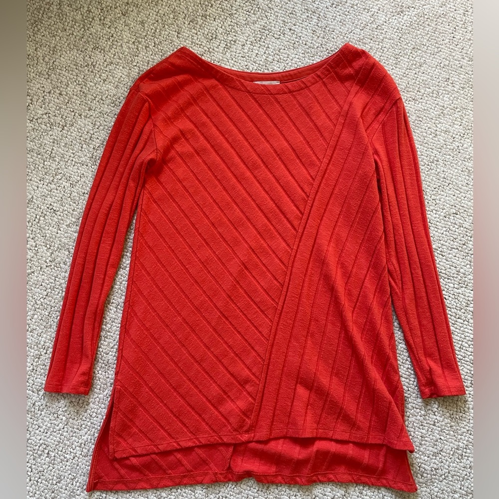 Maeve Anthropologie red tunic dress size medium